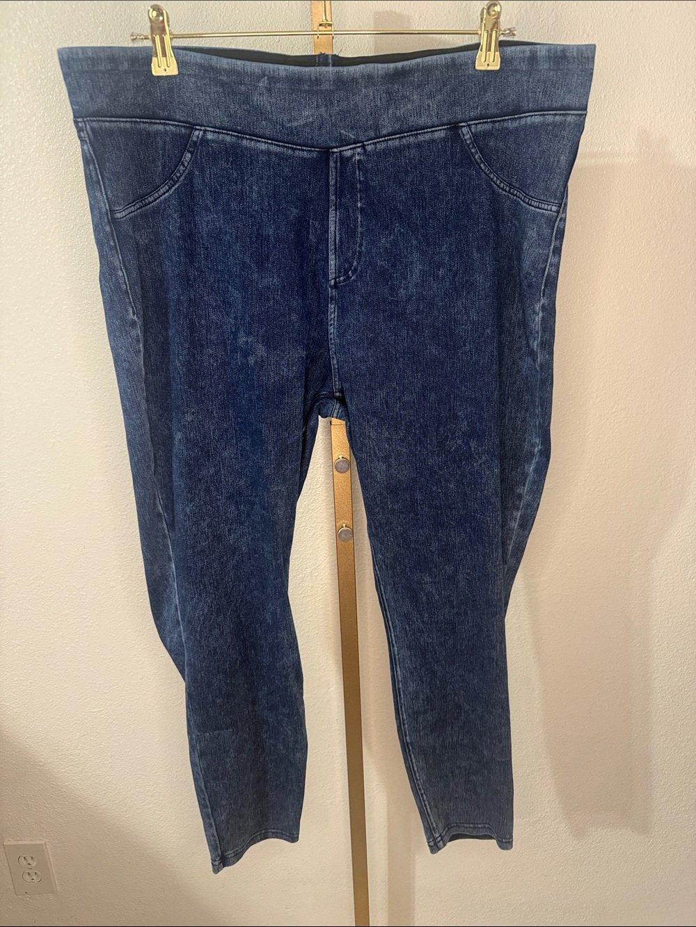 HALARA Skinny Pull-On legging Jeans in Dark Blue Wash- Size 2X- NWT